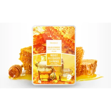 Маска с фильтратом улитки и мёда Deoproce YELLOW Moist Recovery Shining