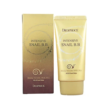 ББ крем с экстрактом слизи улитки (натуральный бежевый) Deoproce Intensive Snail BB SPF 50+ PA+++ #23