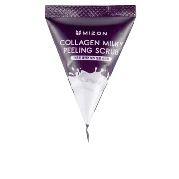 Скраб для обличчя з колагеном та молочним білком Mizon Collagen Milky Peeling Scrub