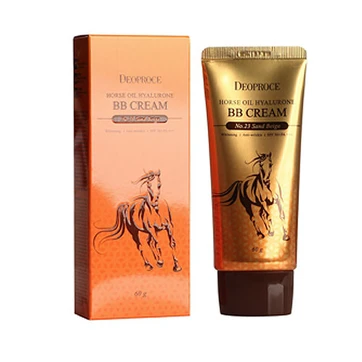 ББ крем с лошадиным жиром и гиалуроновой кислотой (песочный бежевый) Deoproce Horse Oil Hyalurone BB Cream SPF 50+ PA+++ #23