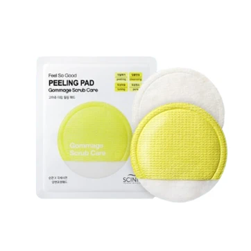 Скраб-спонж с молочной кислотой и AHA-кислотой Scinic Feel So Good Scrub Pad Gommage Scrub Care