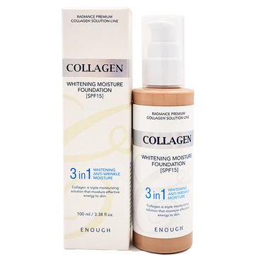 Тональный крем 3в1 с коллагеном Enough 3in1 Collagen Whitening Moisture Foundation SPF 15, 100 мл, 13