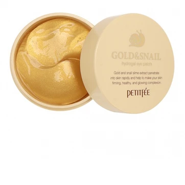 Гидрогелевые патчи для глаз с золотом и улиткой Petitfee Hydrogel Eye Patch Gold & Snail