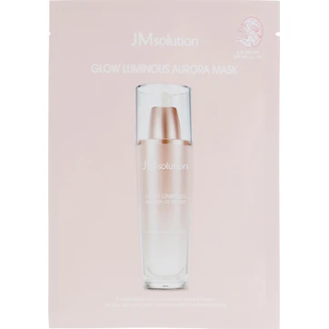 JMsolution Glow Luminous Aurora Mask 30 мл тканинна маска з перлами та трояндою