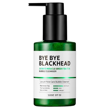 Кислородная маска-пенка от черных точек SOME BY MI BYE BYE BLACKHEAD 30 Days Miracle Green Tea Tox Bubble Cleanser