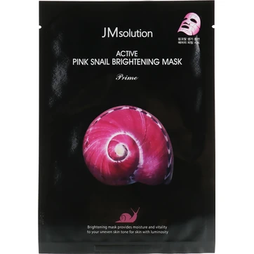 JMsolution Active Pink Snail Brightening Mask 30 мл тканевая маска с муцином улитки