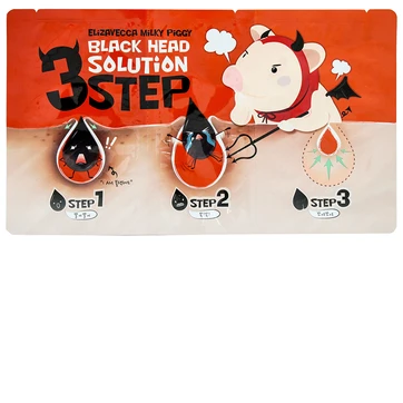 Набір для видалення чорних крапок 3 кроки Elizavecca Milky Piggy Black Head Solution 3 Step
