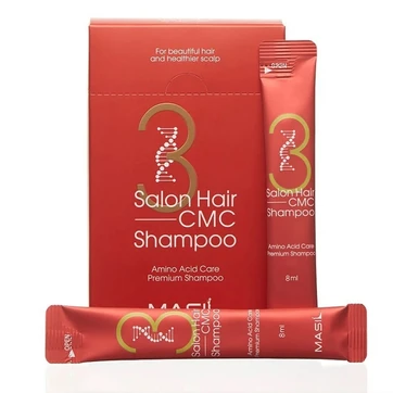 Masil 3 Salon Hair CMC Shampoo 8 мл (20 шт.) набор мини-версий укрепляющего шампуня с аминокислотами