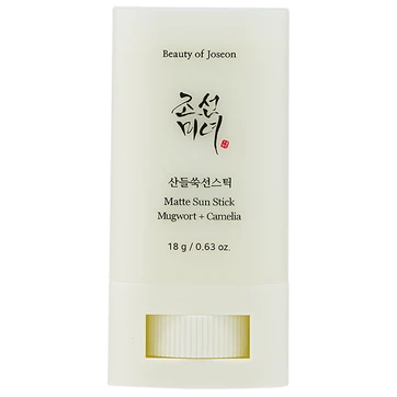 Beauty of Joseon Matte Sun Stick Mugwort+Camelia 18 г матирующее солнцезащитное средство в стике на основе экстракта полыни и зеленого чая